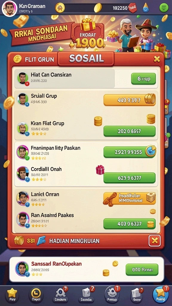 Pengalaman bermain yang mendebarkan.