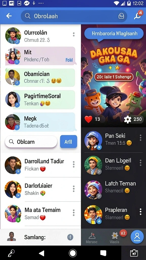 Tantangan yang semakin sulit di setiap level.