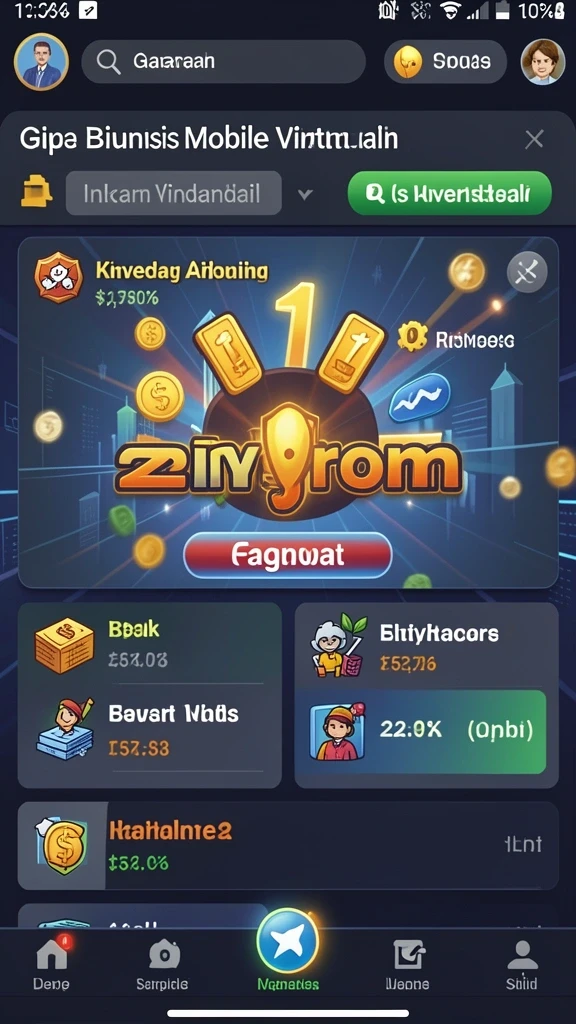 Tampilan awal 8ZK dengan latar belakang yang menakjubkan.