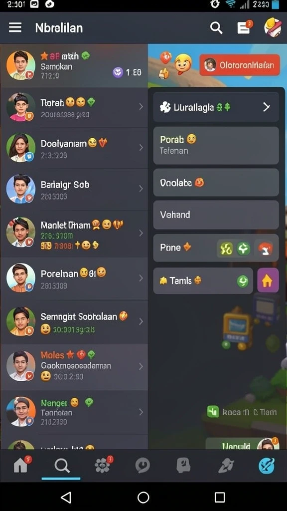 Pemain sedang beraksi dalam suatu pertempuran seru.