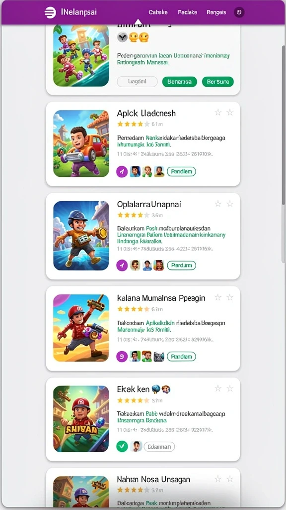 Level penuh rintangan yang menantang untuk diselesaikan.