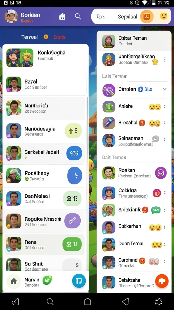 Momen keakraban antar pemain dalam pertandingan.