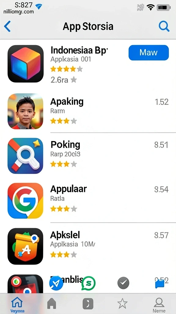 Lingkungan permainan yang indah dan detail.