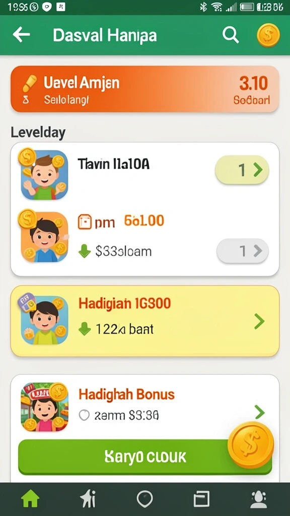 Tampilan awal aplikasi IDA777 yang menarik.