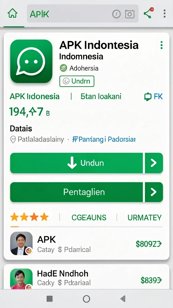 Tampilan antarmuka aplikasi yang menarik.
