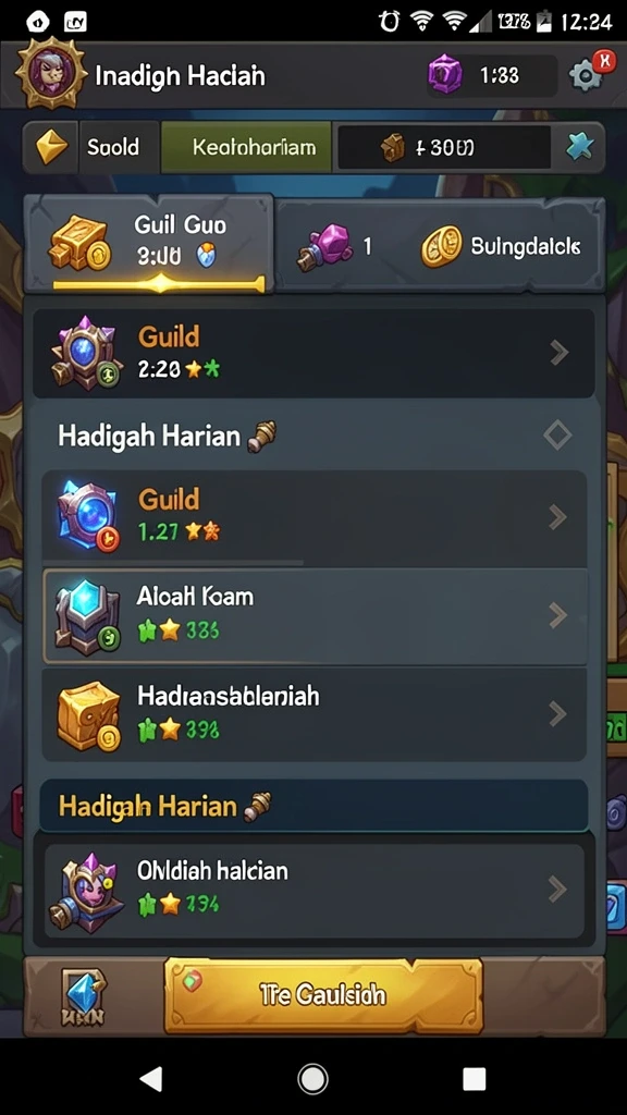 Tampilan mesin slot dengan tema petualangan yang mendebarkan.
