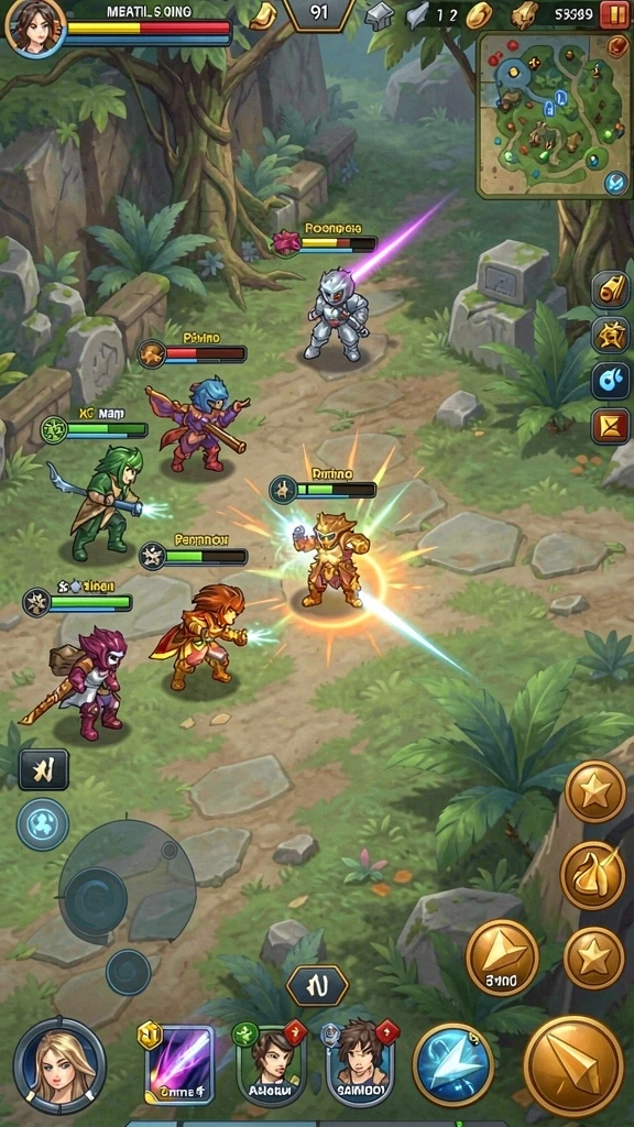 Screenshot memperlihatkan salah satu level tantangan yang menegangkan.