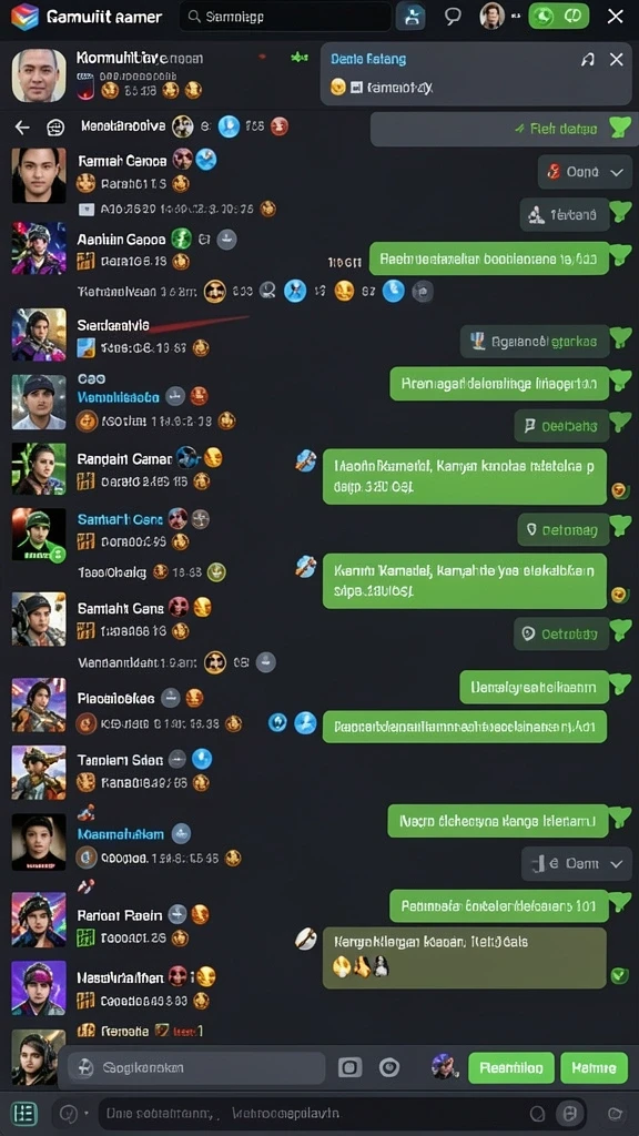 Karakter-karakter unik yang dapat dipilih oleh pemain.