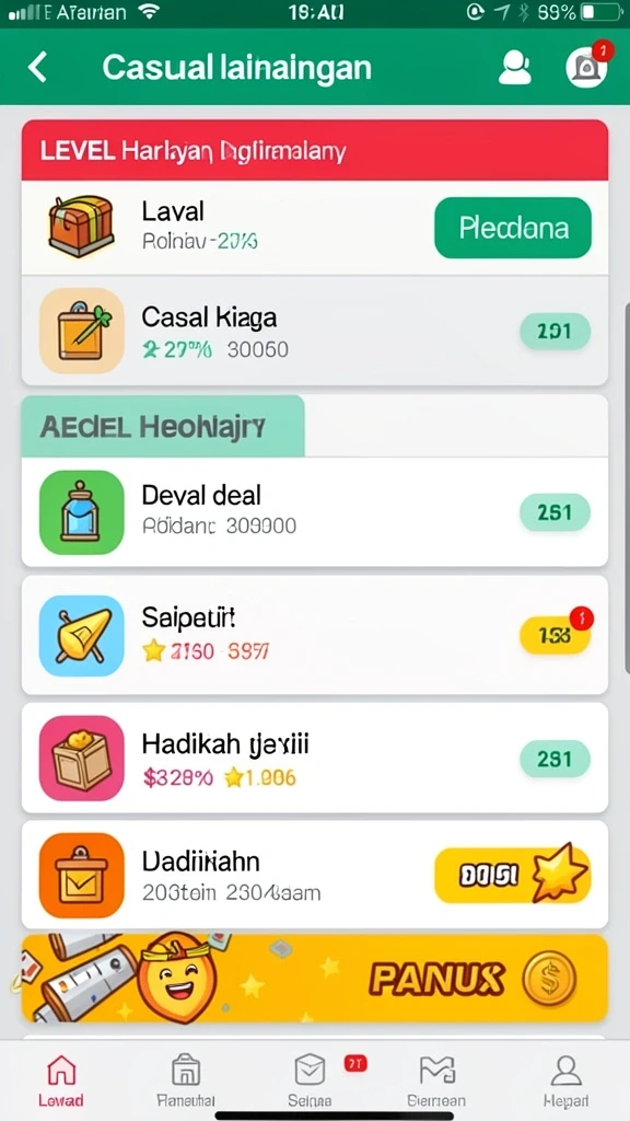 Tampilan antarmuka yang menarik dan intuitif.