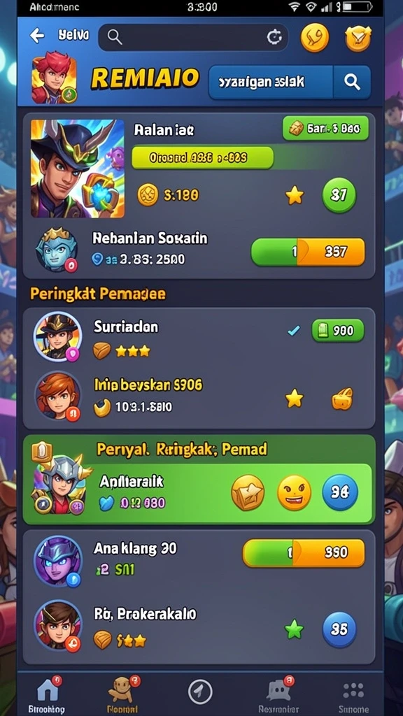 Screenshot aplikasi OHTOGEL dengan antarmuka yang menarik.