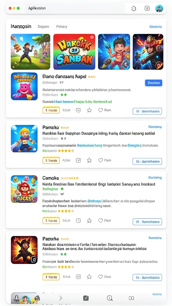 Tampilan karakter utama yang menawan dan detail.