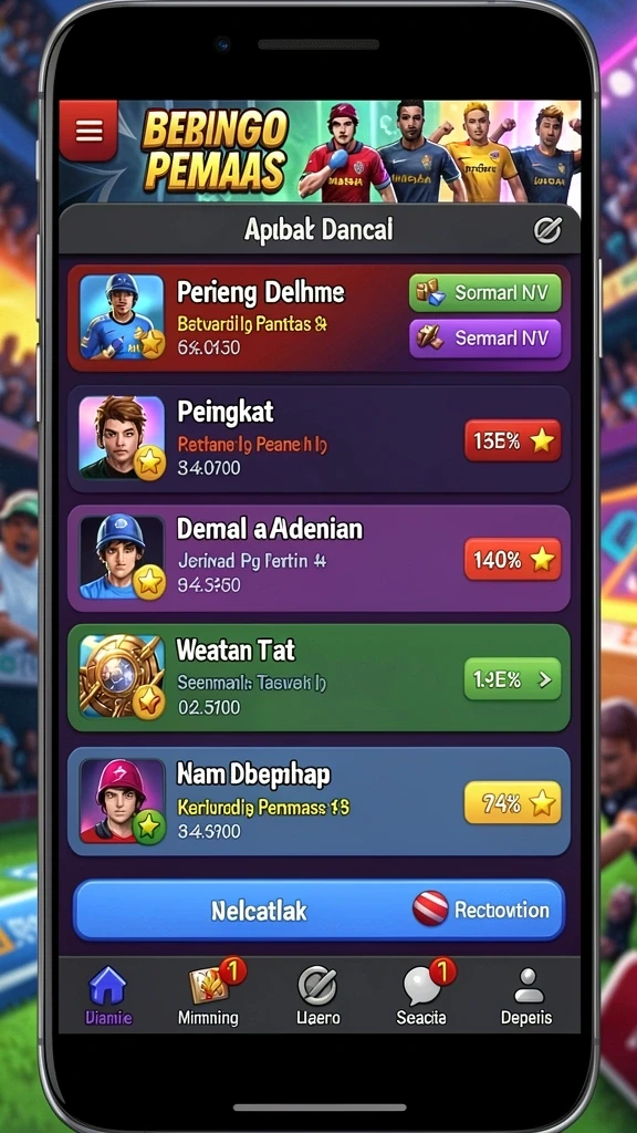 Tampilan karakter yang memukau dan penuh detail.