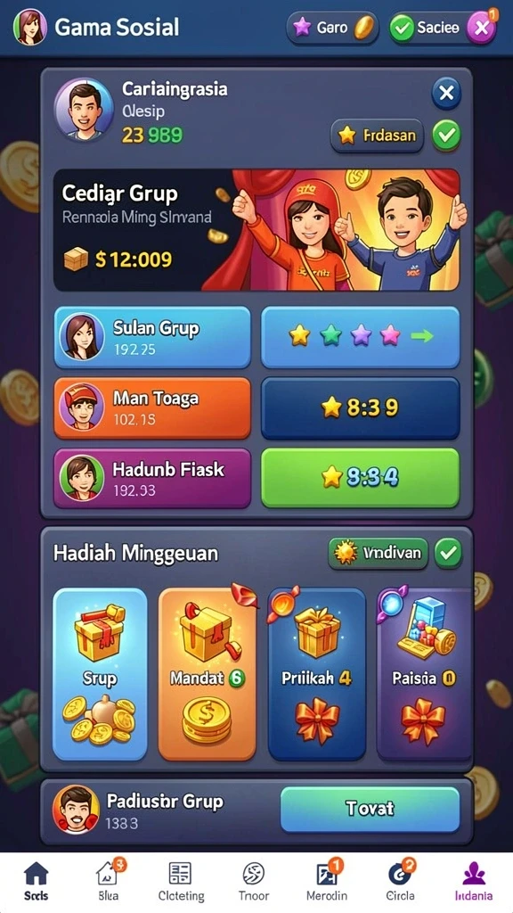 Lingkungan fantastis yang membuat bermain semakin seru.