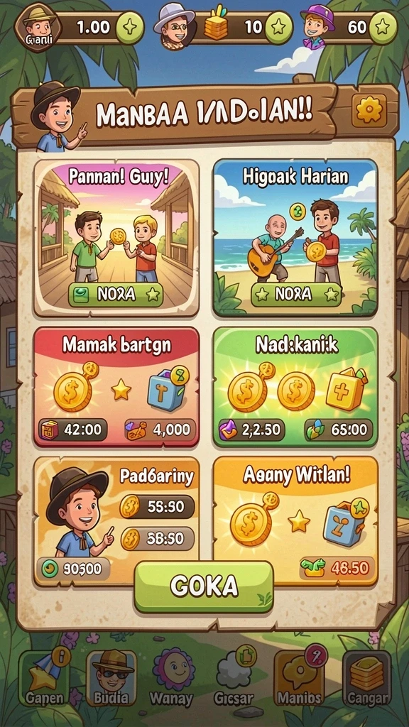 Screenshot menunjukkan interaksi antar pemain dalam mode tim.