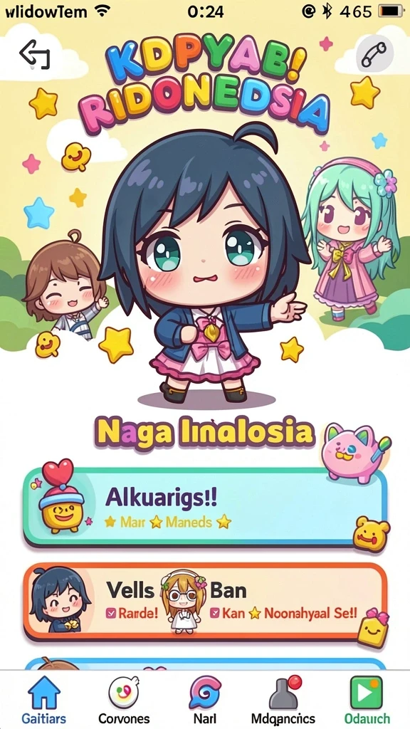 Tampilan awal yang menarik dan ramah pengguna.
