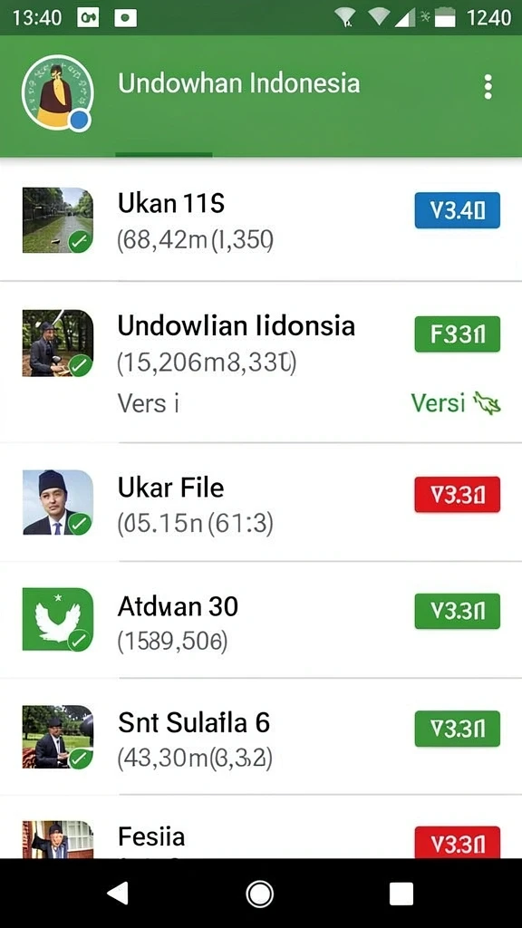 Tampilan berbagai karakter yang tersedia untuk dimainkan.