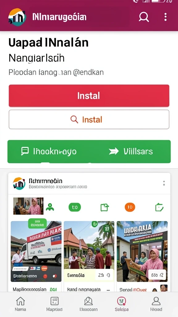 Interaksi sosial dengan pemain lain dalam aplikasi.