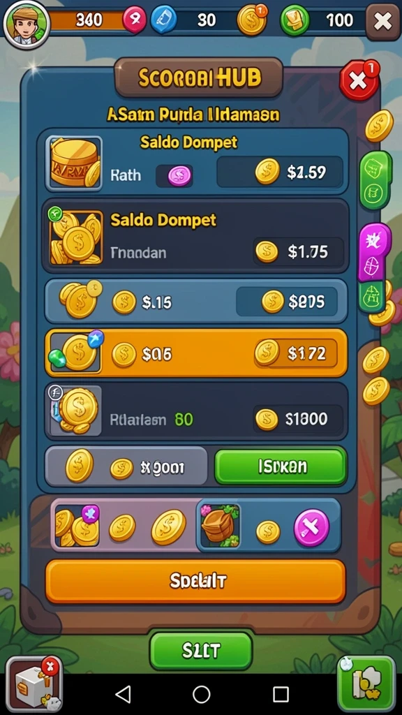 Gameplay yang dinamis dan penuh tantangan.