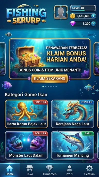 serurp — layar beranda